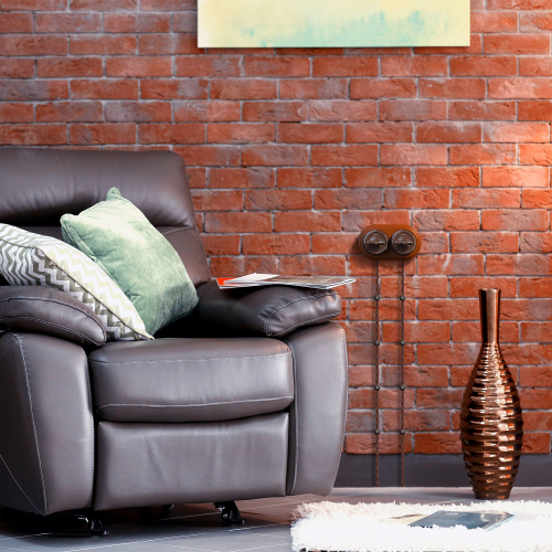 Переключатель/выключатель одноклавишный коричневый ретро W5612014 фото 4 Переключатель/выключатель одноклавишный коричневый ретро W5612014 фото 4