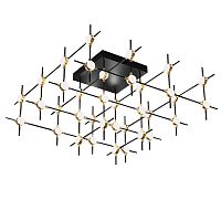 Потолочный светильник Molecular 36 black/gold