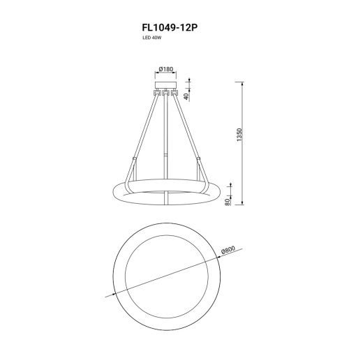 Подвесная люстра Secretum FL1049-12P фото 6