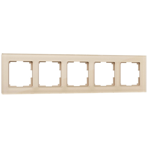 Рамка из стекла на 5 постов Favorit шампань W0051111