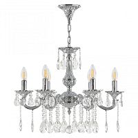Люстра с хрустальными подвесками AL78101/6/175 A Ni Bohemia Ivele Crystal (Богемия Ивеле Кристалл)