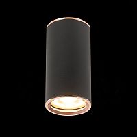 ST111.427.01 Светильник потолочный Черный GU10 1*50W D54xH105 220V Без ламп Накладные светильники