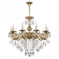 Люстра с хрустальными подвесками AL79101/10/250 B G Bohemia Ivele Crystal (Богемия Ивеле Кристалл)