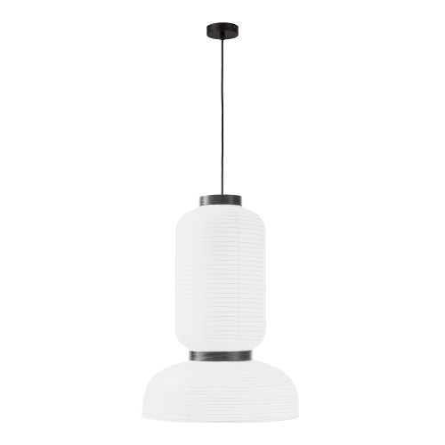 SLE6021-503-02 Светильник подвесной черный/белый D350*H500mm E27 2*60W LYKKE