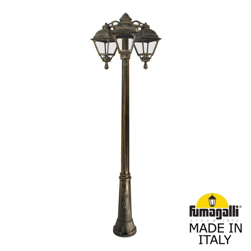Fumagalli Садово-парковый фонарь FUMAGALLI RICU BISSO/CEFA 3L DN U23.157.S30.BXE27DN Fumagalli Садово-парковый фонарь FUMAGALLI RICU BISSO/CEFA 3L DN U23.157.S30.BXE27DN