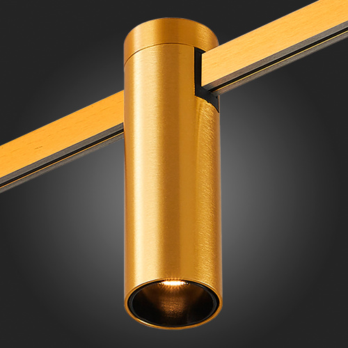 ST810.206.05 Магнитный трековый светильник FARM Золотистый LED 1*5W 3000K 230Lm Ra90 60 IP20 D35xH11 FARM фото 3
