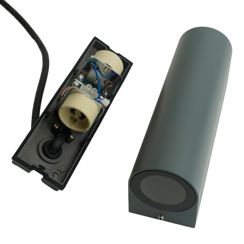 Светильник садово-парковый Feron DH024, на стену, 2*GU10 MR11 230V, серый фото 8