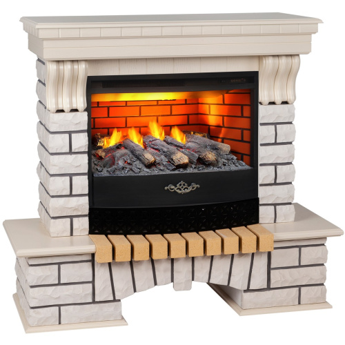 Электрокамин RealFlame Country WT с очагом 3D Firestar 25,5 фото 2 Электрокамин RealFlame Country WT с очагом 3D Firestar 25,5 фото 2