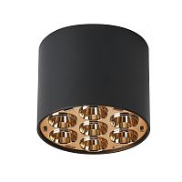 080642 Светильник потолочный GUARDA 6W 470LM 30G ЧЕРНЫЙ/ЗОЛОТО 4000K