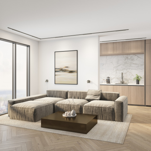 DK5752-DN Светильник для трека SHINE LINEAR со светодиодом, L601*W19*H27, 48V DC, 24W, RA?90, 3000K, IP20, темный никель, алюминий фото 3