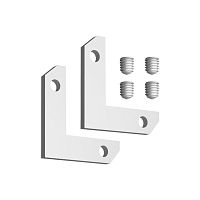 Соединитель L-образный угловой горизонтальный для арт.135325-135328 (2 шт. в комплекте) Novotech Flum Clamp For Novotech 135330