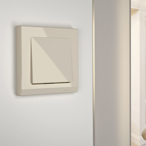 Рамка из пластика на 1 пост Stark слоновая кость W0011803 фото 3