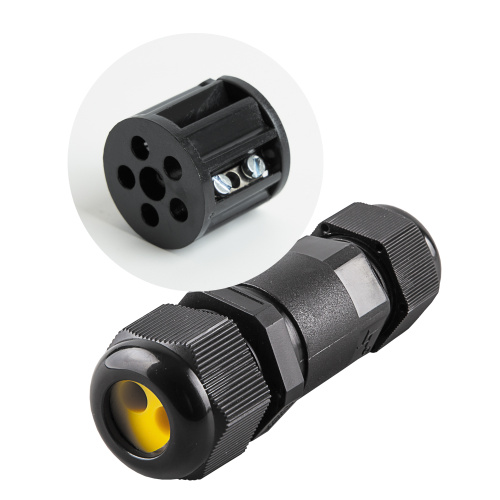 Соединитель-коннектор для проводов LD521, 2-контактный, водонепроницаемый, черный Соединитель-коннектор для проводов LD521, 2-контактный, водонепроницаемый, черный