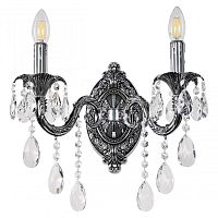 Бра с хрустальными подвесками AL7901B10/2/175 B NB Bohemia Ivele Crystal (Богемия Ивеле Кристалл)