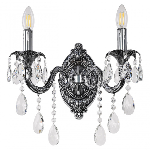 Бра с хрустальными подвесками AL7901B10/2/175 B NB Bohemia Ivele Crystal (Богемия Ивеле Кристалл)