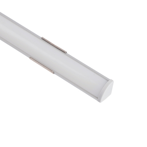 Профиль алюминиевый "угловой круглый 7.9*7.9мм", серебро, CAB240 (в комплекте с матовым экраном, 2 заглушками, 4 крепежами) FERON фото 4