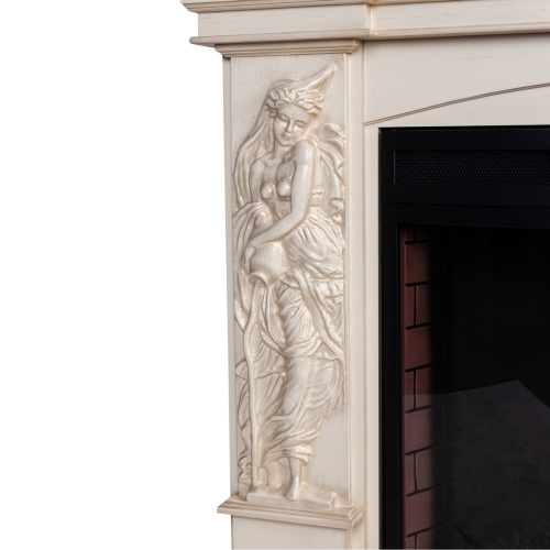 Электрокамин RealFlame Diva 33 WTбелый дуб с золотой патиной с очагом Epsilon 33 фото 5