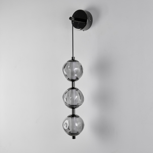 Настенный светильник OB2437 pearl black/smoke фото 4