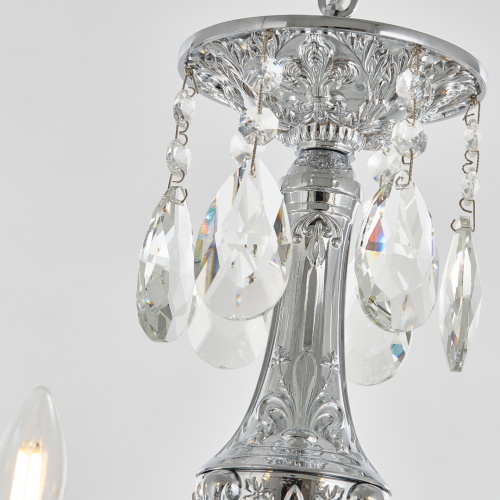 Люстра с хрустальными подвесками AL78101/6/175 A Ni Bohemia Ivele Crystal (Богемия Ивеле Кристалл) фото 6