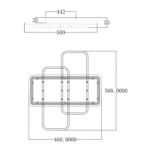 Потолочный светильник Escada 10215/S LED*85W White/Black фото 2