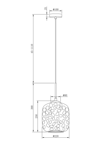 Подвесной светильник Maytoni MOD001PL-01CFL фото 2