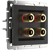 Акустическая розетка (черный матовый) W1185008