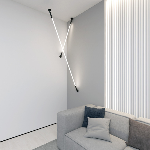 DK7502-BK Cветильник-трос в оплетке FLEX со светодиодом 2м 24V DC 35W 360° 3000К IP20 черный Цветопередача: >90, Световой поток: 1540Лм фото 5