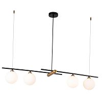 Подвесная люстра Indigo Opaco 11015/4P Black V000153