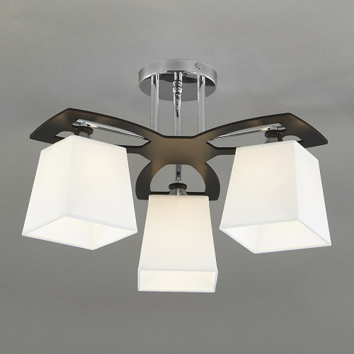 Потолочный светильник Escada 1116/3PL E27*60W Chrome/Black/White фото 2 Потолочный светильник Escada 1116/3PL E27*60W Chrome/Black/White фото 2