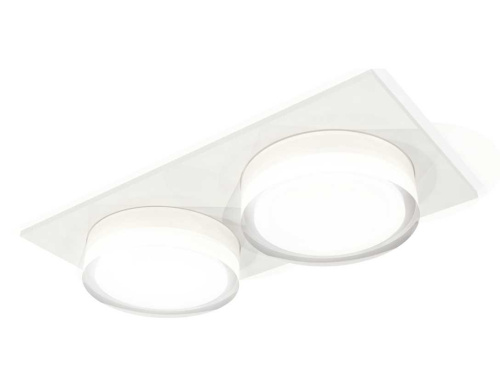 Комплект встраиваемого светильника Ambrella light Techno Spot XC7635043 SWH/FR/CL белый песок/белый матовый/прозрачный (C7635, N7160)