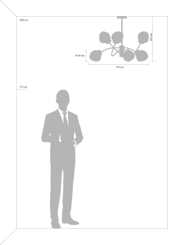 Люстра Freya FR8017PL-06MG фото 3 Люстра Freya FR8017PL-06MG фото 3