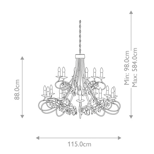 Люстра Elstead Interior, Арт. CRT18-SIL-GOLD фото 2