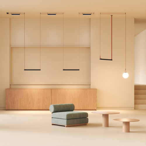 DK5676-BK Cветильник для трека-ремня Belty Smart, серия Linear, со светодиодом, L642*W40*H45мм, 48V DC, 24W, RA90, 120°, 2700-6500K, IP20, черный, алюминий фото 3