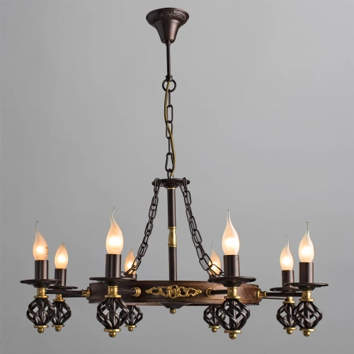 Подвесная люстра Arte Lamp CARTWHEEL A4550LM-8CK фото 2 Подвесная люстра Arte Lamp CARTWHEEL A4550LM-8CK фото 2