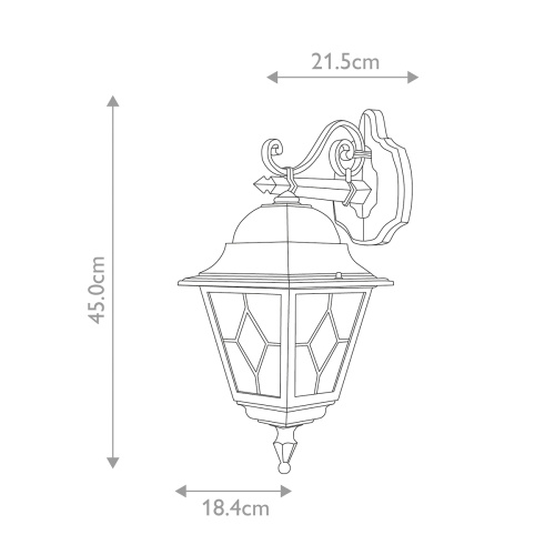 Настенный фонарь Elstead Exterior, Арт. NR2-BLK фото 4 Настенный фонарь Elstead Exterior, Арт. NR2-BLK фото 4