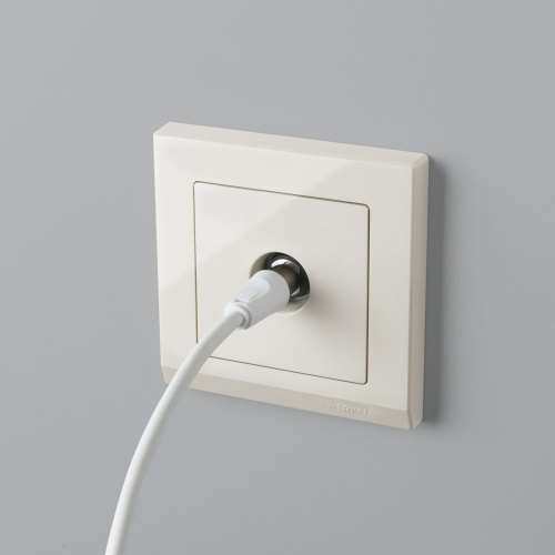 ТВ розетка проходная (слоновая кость) W1184003 фото 3