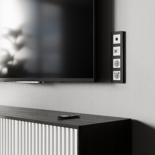 Розетка с заземлением, шторками и USBх2 (белый матовый) W1171561 фото 6