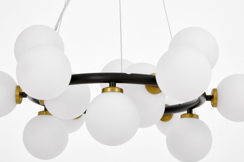 Подвесной светильник Lumina Deco Marsiada LDP 6033-15 BK+MD фото 2