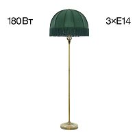Citilux Базель CL407932 Торшер бронза с зелёным абажуром