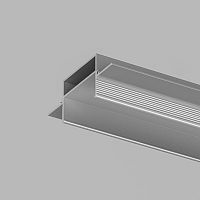 TR3020-AL Закладной профиль для встраиваемого монтажа однофазного трека 2м
