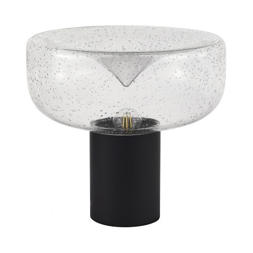 SL6014.424.01 Прикроватная лампа ST-Luce Черный/С пузырьками воздуха E27 1*40W RIPPLE фото 6