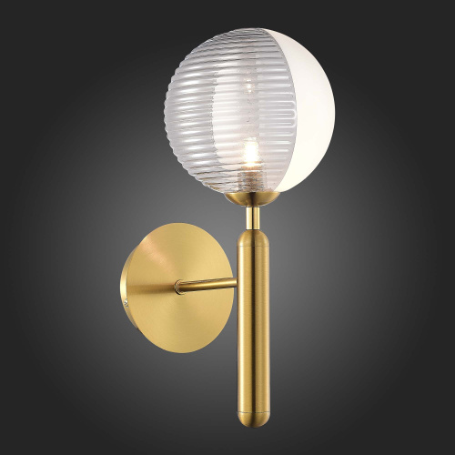 SLE1096-201-01 Светильник настенный Матовое золото/Белый, Дымчатый G9 LED 1*5W AVEIRO фото 2