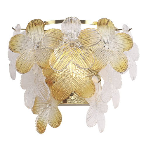 SL6240.201.02 Светильник настенный ST-Luce золотистый/Прозрачный, янтарный E14 2*60W TENDER фото 5