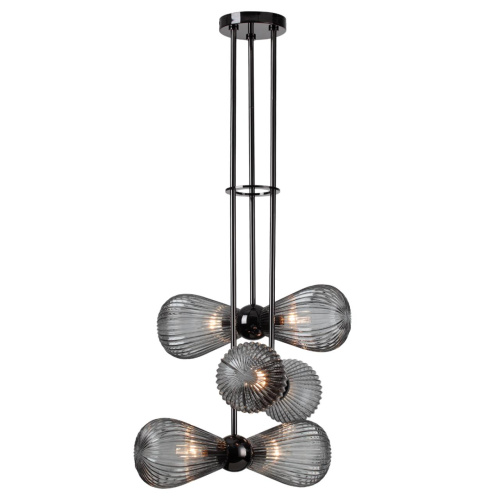 5417/6 MODERN ODL_EX23 000 черный хром/дымчатый/металл/стекло Подвес E14 6*40W ELICA 5417/6 MODERN ODL_EX23 000 черный хром/дымчатый/металл/стекло Подвес E14 6*40W ELICA