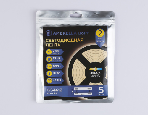 Светодиодная лента 24В COB 400Led 10Вт/м 4500K IP20 5м фото 6 Светодиодная лента 24В COB 400Led 10Вт/м 4500K IP20 5м фото 6