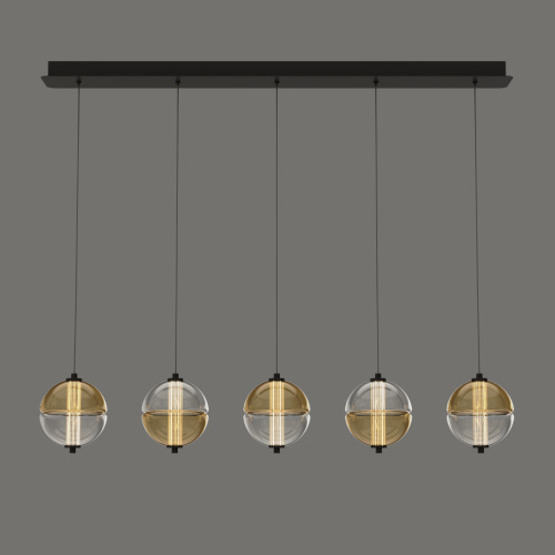 Подвесной светильник MD24022079-5B black/amber фото 2 Подвесной светильник MD24022079-5B black/amber фото 2