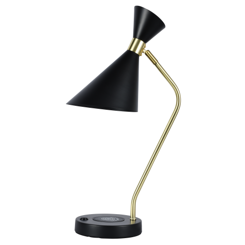 Настольная лампа черная E27 беспроводная зарядка 50см Zortes DESKLIGHT ZRS.1066.04 фото 5 Настольная лампа черная E27 беспроводная зарядка 50см Zortes DESKLIGHT ZRS.1066.04 фото 5