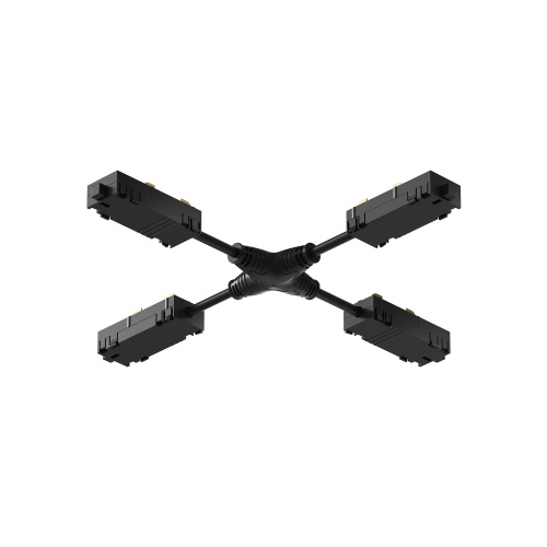 TR2116-BK Гибкий Х-образный, электрический коннектор трека SMART, черный фото 3