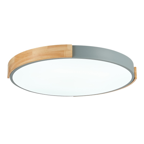 SLE201372-01 Светильник потолочный Серый, Светлое дерево/Белый LED 1*40W 3000K/4000K/6000K DELIA фото 3