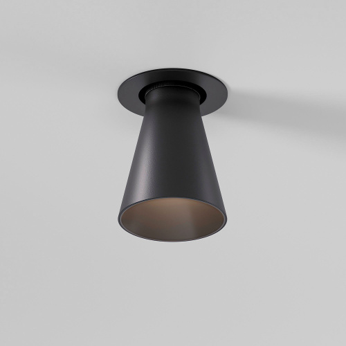 светильник встраиваемый с антибликовой решеткой Bell 8W 3000K черный 25097/LED фото 2 светильник встраиваемый с антибликовой решеткой Bell 8W 3000K черный 25097/LED фото 2